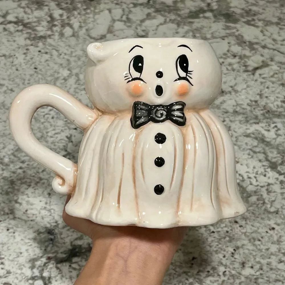 Johanna Parker Halloween Ghost Bow Tie Mug